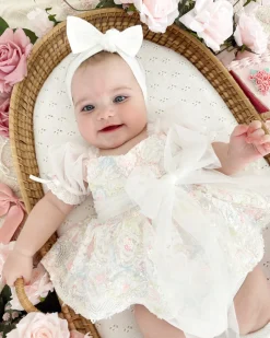 White Blossom Baby Girl Hair Accessories