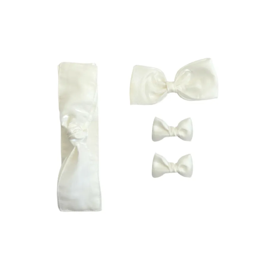 White Dolly Baby Girl Hair Accessories