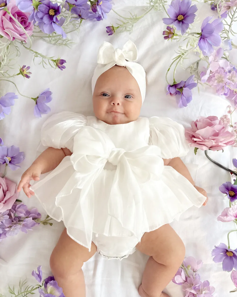 White Dolly Baby Girl Hair Accessories