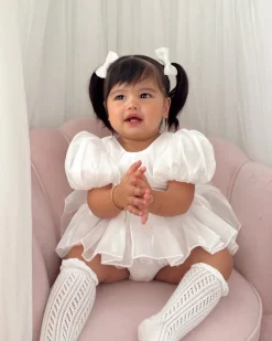 White Dolly Baby Girl Hair Accessories