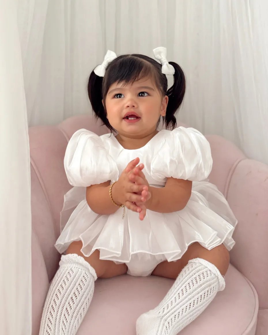 White Dolly Baby Girl Hair Accessories