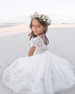 White Flora Flower Girl Dress