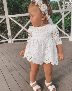 White Ivy Baby Girl Two Piece Set