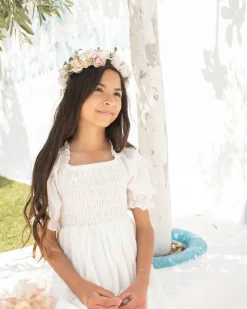 White Lila Girls Dress
