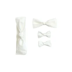 White Sparkle Baby Girl Tulle Hair Accessories