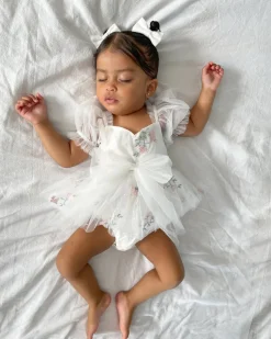 White Swan Lake Baby Girl Tulle Hair Accessories