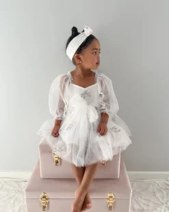 White Swan Lake Baby Girl Tulle Hair Accessories