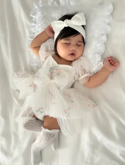 White Swan Lake Baby Girl Tulle Hair Accessories
