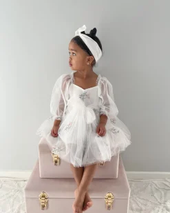 White Swan Lake Baby Girl Tulle Hair Accessories