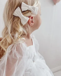 White Swan Lake Baby Girl Tulle Hair Accessories