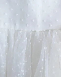 White Wildflower Baby Girl Romper